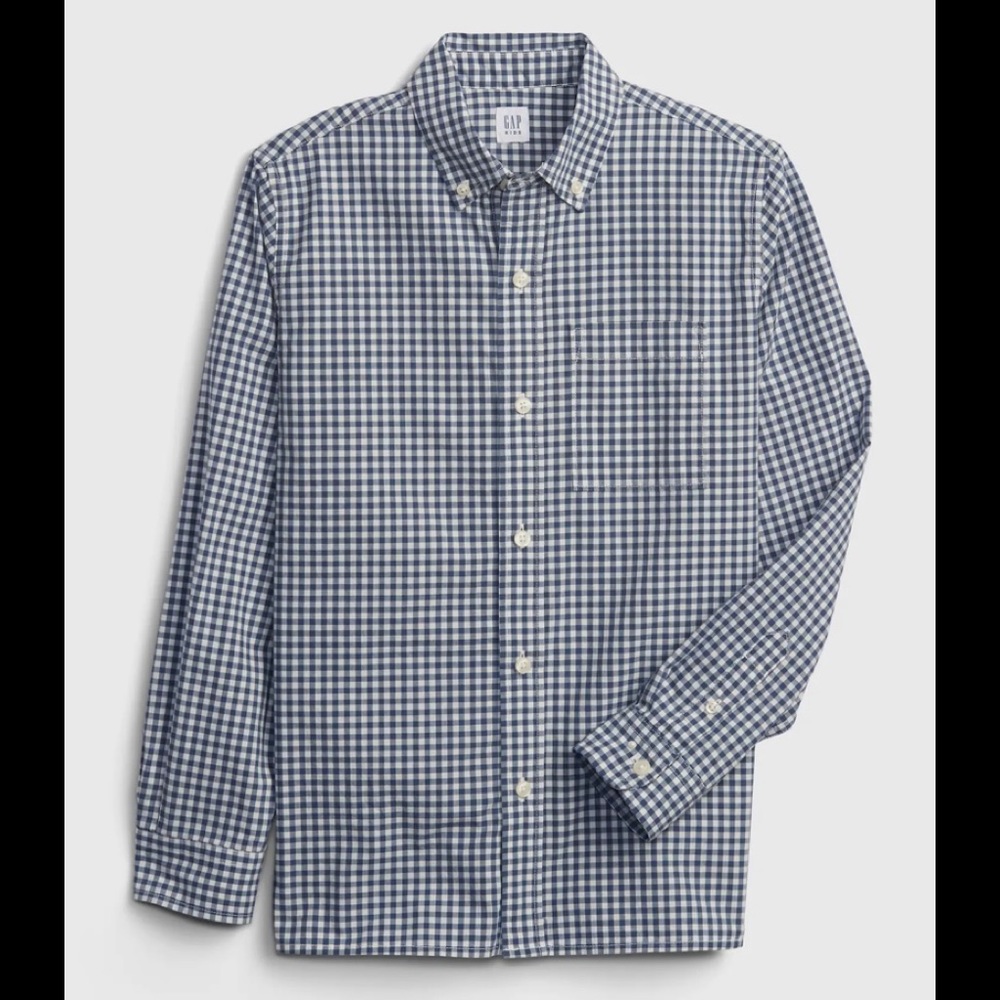 Kids Plaid Button Down Shirt